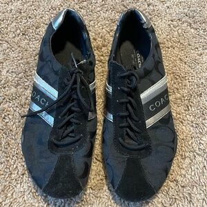 💛 Black & Silver Coach Sneakers